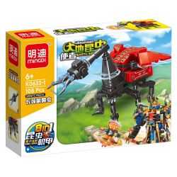MINGDI LEIBAO K0632 0632 non  SỨ GIẢ CÔN TRÙNG TRÁI ĐẤT 8 MẪU bộ đồ chơi xếp lắp ráp ghép mô hình MESSENGER EARTH INSECT 891 khối