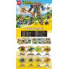 MINGDI LEIBAO K0632 0632 non  SỨ GIẢ CÔN TRÙNG TRÁI ĐẤT 8 MẪU bộ đồ chơi xếp lắp ráp ghép mô hình MESSENGER EARTH INSECT 891 khối