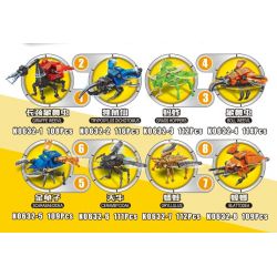 MINGDI LEIBAO K0632 0632 non  SỨ GIẢ CÔN TRÙNG TRÁI ĐẤT 8 MẪU bộ đồ chơi xếp lắp ráp ghép mô hình MESSENGER EARTH INSECT 891 khối