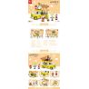 MINGDI LEIBAO 10140 non  TÌM XE BÁN ĐỒ ĂN HOT DOG VÂN bộ đồ chơi xếp lắp ráp ghép mô hình FOOD CART 502 khối