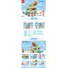 MINGDI LEIBAO 10141 non  TÌM XE BÁN ĐỒ ĂN GÀ RÁN CAY bộ đồ chơi xếp lắp ráp ghép mô hình FOOD CART 504 khối