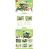 MINGDI LEIBAO 10142 non  TÌM XE BÁN ĐỒ ĂN RICH COFFEE TRUCK bộ đồ chơi xếp lắp ráp ghép mô hình FOOD CART 513 khối