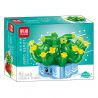 MINGDI LEIBAO K0536 0536 non  NHẬT KÝ HOA MỌNG NƯỚC bộ đồ chơi xếp lắp ráp ghép mô hình Creator SUCCULENT PLANTS Sáng Tạo 919 khối