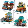 MINGDI LEIBAO K0500 0500 non  4 LOẠI HÌNH KIẾN ​​TRÚC CỔ ĐIỂN PHƯỢNG HOÀNG TRẤN BẾN CẢNG GIANG NAM CHIẾT WUZHEN NHÀ SÁCH bộ đồ chơi xếp lắp ráp ghép mô hình Military Army Quân Sự Bộ Đội 1051 khối