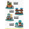 MINGDI LEIBAO K0500 0500 non  4 LOẠI HÌNH KIẾN ​​TRÚC CỔ ĐIỂN PHƯỢNG HOÀNG TRẤN BẾN CẢNG GIANG NAM CHIẾT WUZHEN NHÀ SÁCH bộ đồ chơi xếp lắp ráp ghép mô hình Military Army Quân Sự Bộ Đội 1051 khối