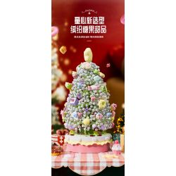 SEMBO 605034 non  HỘP NHẠC CÂY THÔNG NOEL TÌNH YÊU bộ đồ chơi xếp lắp ráp ghép mô hình Creator CHRISTMAS Sáng Tạo 1365 khối