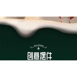 SEMBO 605034 non  HỘP NHẠC CÂY THÔNG NOEL TÌNH YÊU bộ đồ chơi xếp lắp ráp ghép mô hình Creator CHRISTMAS Sáng Tạo 1365 khối