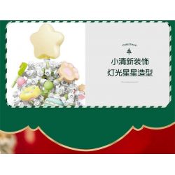 SEMBO 605034 non  HỘP NHẠC CÂY THÔNG NOEL TÌNH YÊU bộ đồ chơi xếp lắp ráp ghép mô hình Creator CHRISTMAS Sáng Tạo 1365 khối