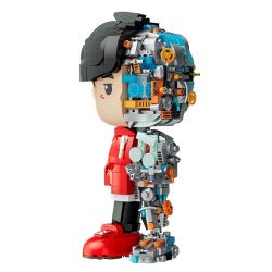 GUDI 52100 non  NGƯỜI MÁY CỦA BẠN CÙNG LỚP CHU bộ đồ chơi xếp lắp ráp ghép mô hình CHOUCHOU 1435 khối