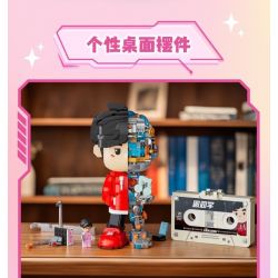 GUDI 52100 non  NGƯỜI MÁY CỦA BẠN CÙNG LỚP CHU bộ đồ chơi xếp lắp ráp ghép mô hình CHOUCHOU 1435 khối