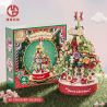 MANGE TECHNOLOGY 9189 non  HỘP NHẠC CÂY THÔNG GIÁNG SINH bộ đồ chơi xếp lắp ráp ghép mô hình Creator MERRY CHRISTMAS Sáng Tạo 812 khối