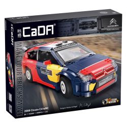 CADA DOUBLEE C62005 62005 non  XE ĐUA CITROEN WRC2008 1:12 tỷ lệ 1:12 bộ đồ chơi xếp lắp ráp ghép mô hình  2008 CITROEN C4 WRC Kỹ Thuật Công Nghệ Cao Mô Hình Phương Tiện 1569 khối