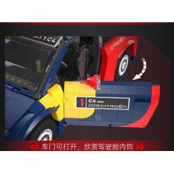 CADA DOUBLEE C62005 62005 non  XE ĐUA CITROEN WRC2008 1:12 tỷ lệ 1:12 bộ đồ chơi xếp lắp ráp ghép mô hình  2008 CITROEN C4 WRC Kỹ Thuật Công Nghệ Cao Mô Hình Phương Tiện 1569 khối