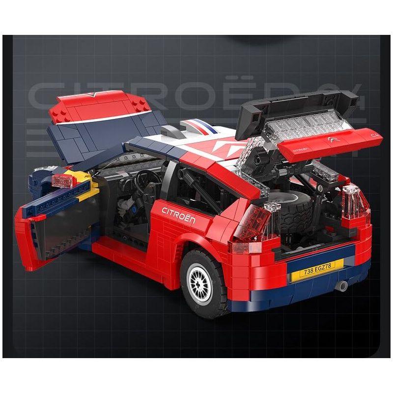 CADA DOUBLEE C62005 62005 non  XE ĐUA CITROEN WRC2008 1:12 tỷ lệ 1:12 bộ đồ chơi xếp lắp ráp ghép mô hình  2008 CITROEN C4 WRC Kỹ Thuật Công Nghệ Cao Mô Hình Phương Tiện 1569 khối