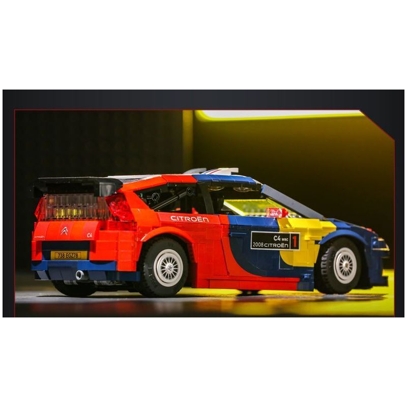 CADA DOUBLEE C62005 62005 non  XE ĐUA CITROEN WRC2008 1:12 tỷ lệ 1:12 bộ đồ chơi xếp lắp ráp ghép mô hình  2008 CITROEN C4 WRC Kỹ Thuật Công Nghệ Cao Mô Hình Phương Tiện 1569 khối