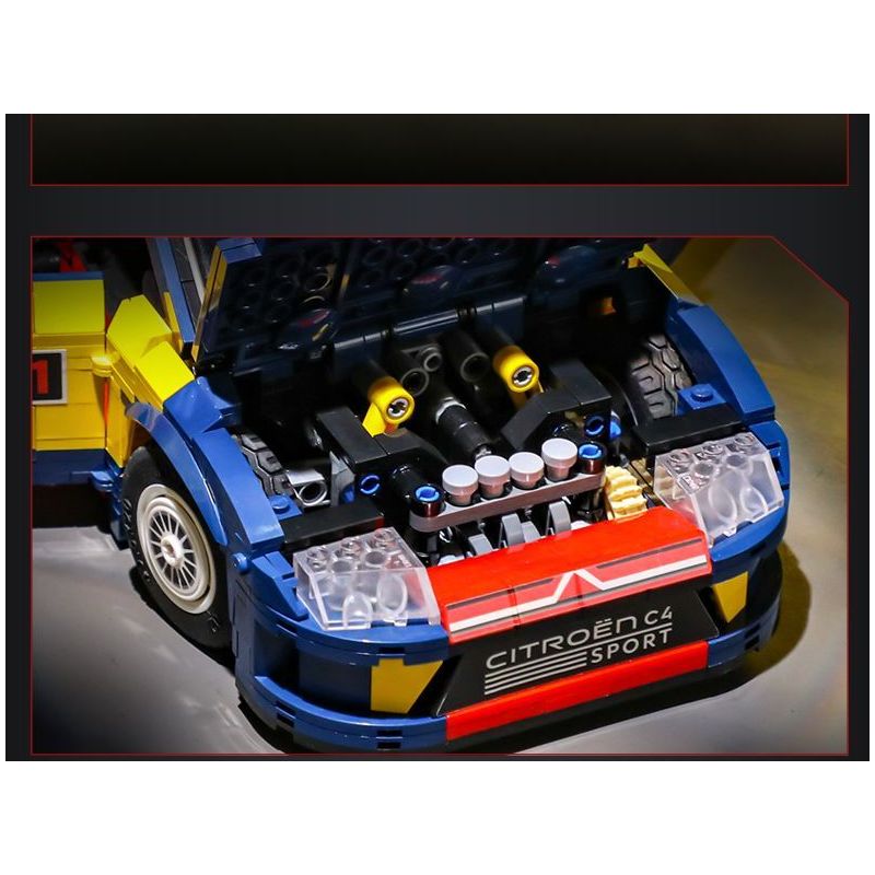 CADA DOUBLEE C62005 62005 non  XE ĐUA CITROEN WRC2008 1:12 tỷ lệ 1:12 bộ đồ chơi xếp lắp ráp ghép mô hình  2008 CITROEN C4 WRC Kỹ Thuật Công Nghệ Cao Mô Hình Phương Tiện 1569 khối