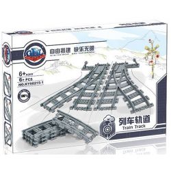 NOT  SWITCHING TRACKS 4531 Kazi KY98215-1 98215-1 Enlighten Qman 640 ZHEGAO QL0315 0315 xếp lắp ráp ghép mô hình CẦN DỊCH CHUYỂN BÀI HÁT ĐIỂM THỦ CÔNG VỚI ĐƯỜNG Trains Tàu Hỏa 8 khối