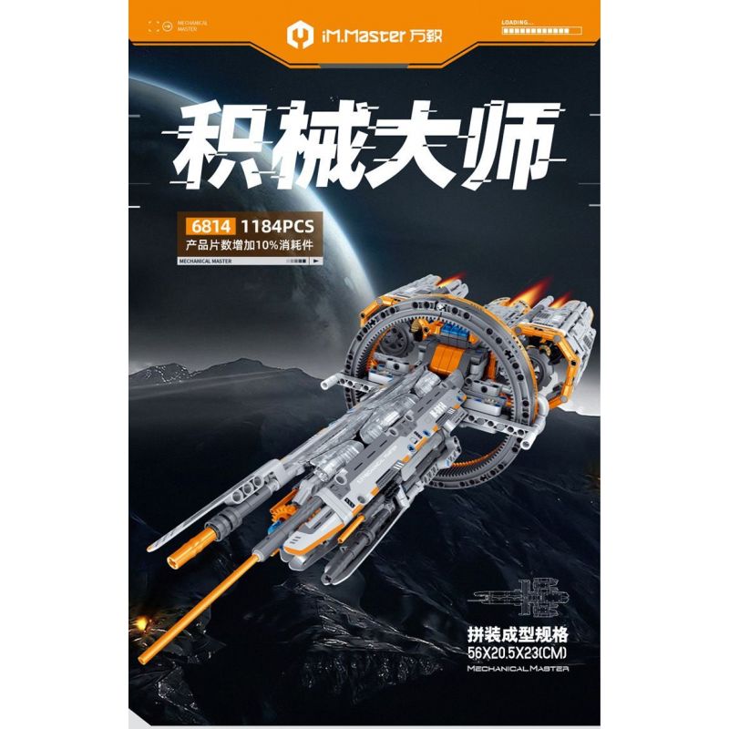 IM.MASTER QIHUI 6814 non  PHI THUYỀN SIRIUS bộ đồ chơi xếp lắp ráp ghép mô hình  Kỹ Thuật Công Nghệ Cao Mô Hình Phương Tiện 1184 khối