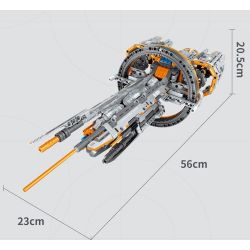 IM.MASTER QIHUI 6814 non  PHI THUYỀN SIRIUS bộ đồ chơi xếp lắp ráp ghép mô hình  Kỹ Thuật Công Nghệ Cao Mô Hình Phương Tiện 1184 khối