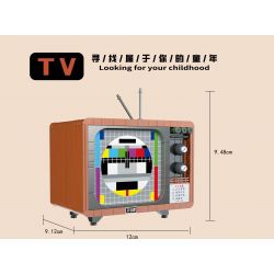ZHEGAO 662015 non  TRỞ LẠI NĂM 1990 TRUYỀN HÌNH bộ đồ chơi xếp lắp ráp ghép mô hình BACK TO THE 1990'S 549 khối