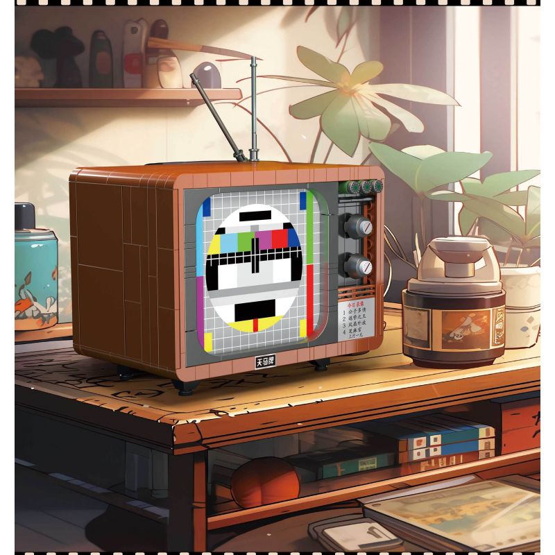 ZHEGAO 662015 non  TRỞ LẠI NĂM 1990 TRUYỀN HÌNH bộ đồ chơi xếp lắp ráp ghép mô hình BACK TO THE 1990'S 549 khối