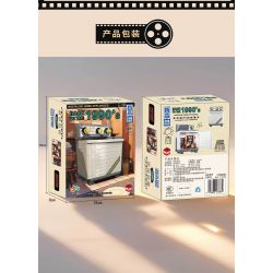 ZHEGAO 662016 non  TRỞ LẠI NĂM 1990 MÁY GIẶT bộ đồ chơi xếp lắp ráp ghép mô hình BACK TO THE 1990'S 578 khối