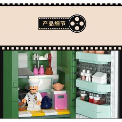 ZHEGAO 662017 non  TRỞ LẠI NĂM 1990 TỦ LẠNH bộ đồ chơi xếp lắp ráp ghép mô hình BACK TO THE 1990'S 578 khối