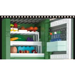 ZHEGAO 662017 non  TRỞ LẠI NĂM 1990 TỦ LẠNH bộ đồ chơi xếp lắp ráp ghép mô hình BACK TO THE 1990'S 578 khối