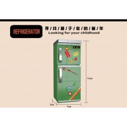 ZHEGAO 662017 non  TRỞ LẠI NĂM 1990 TỦ LẠNH bộ đồ chơi xếp lắp ráp ghép mô hình BACK TO THE 1990'S 578 khối