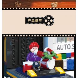 ZHEGAO 662018 non  TRỞ LẠI NĂM 1990 MÁY CASSETTE bộ đồ chơi xếp lắp ráp ghép mô hình BACK TO THE 1990'S 554 khối