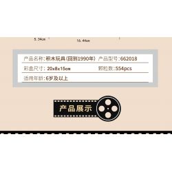 ZHEGAO 662018 non  TRỞ LẠI NĂM 1990 MÁY CASSETTE bộ đồ chơi xếp lắp ráp ghép mô hình BACK TO THE 1990'S 554 khối