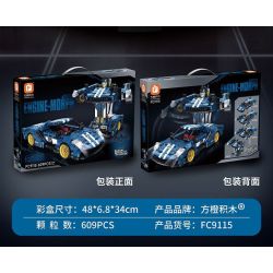 FORANGE FC9115 9115 non  XE BIẾN ÁP TRỰC TIẾP KÉO LÙI MÀU XANH ĐẬM bộ đồ chơi xếp lắp ráp ghép mô hình  ENGINE MORPH Kỹ Thuật Công Nghệ Cao Mô Hình Phương Tiện 609 khối