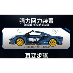 FORANGE FC9115 9115 non  XE BIẾN ÁP TRỰC TIẾP KÉO LÙI MÀU XANH ĐẬM bộ đồ chơi xếp lắp ráp ghép mô hình  ENGINE MORPH Kỹ Thuật Công Nghệ Cao Mô Hình Phương Tiện 609 khối