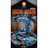 FORANGE FC9116 9116 non  XE BIẾN ÁP TRỰC TIẾP KÉO LÙI MÀU XANH CAM bộ đồ chơi xếp lắp ráp ghép mô hình  ENGINE MORPH Kỹ Thuật Công Nghệ Cao Mô Hình Phương Tiện 611 khối