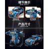 FORANGE FC9116 9116 non  XE BIẾN ÁP TRỰC TIẾP KÉO LÙI MÀU XANH CAM bộ đồ chơi xếp lắp ráp ghép mô hình  ENGINE MORPH Kỹ Thuật Công Nghệ Cao Mô Hình Phương Tiện 611 khối