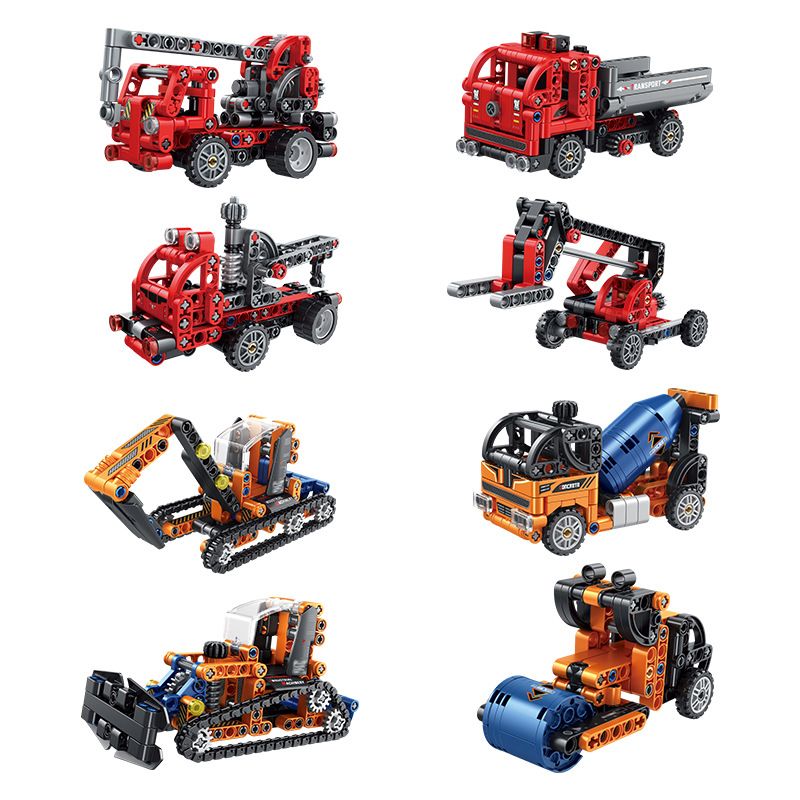 FORANGE FC9311 9311 non  KỸ THUẬT CHIBIAN 4 MÔ HÌNH bộ đồ chơi xếp lắp ráp ghép mô hình  ENGINE MORPH Kỹ Thuật Công Nghệ Cao Mô Hình Phương Tiện 801 khối