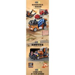 FORANGE FC9311 9311 non  KỸ THUẬT CHIBIAN 4 MÔ HÌNH bộ đồ chơi xếp lắp ráp ghép mô hình  ENGINE MORPH Kỹ Thuật Công Nghệ Cao Mô Hình Phương Tiện 801 khối