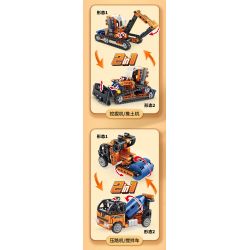 FORANGE FC9311 9311 non  KỸ THUẬT CHIBIAN 4 MÔ HÌNH bộ đồ chơi xếp lắp ráp ghép mô hình  ENGINE MORPH Kỹ Thuật Công Nghệ Cao Mô Hình Phương Tiện 801 khối