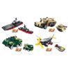 FORANGE FC9312 9312 non  MÔ HÌNH QUÂN ĐỘI CHIBI 4 bộ đồ chơi xếp lắp ráp ghép mô hình  ENGINE MORPH Kỹ Thuật Công Nghệ Cao Mô Hình Phương Tiện 642 khối