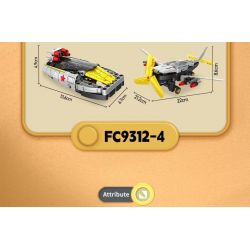 FORANGE FC9312 9312 non  MÔ HÌNH QUÂN ĐỘI CHIBI 4 bộ đồ chơi xếp lắp ráp ghép mô hình  ENGINE MORPH Kỹ Thuật Công Nghệ Cao Mô Hình Phương Tiện 642 khối