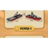 FORANGE FC9312 9312 non  MÔ HÌNH QUÂN ĐỘI CHIBI 4 bộ đồ chơi xếp lắp ráp ghép mô hình  ENGINE MORPH Kỹ Thuật Công Nghệ Cao Mô Hình Phương Tiện 642 khối