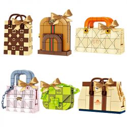 FORANGE FC8284 8284 non  TÚI XÁCH THỜI TRANG 6 KIỂU DÁNG bộ đồ chơi xếp lắp ráp ghép mô hình 642 khối