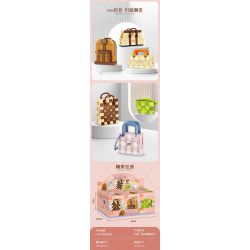 FORANGE FC8284 8284 non  TÚI XÁCH THỜI TRANG 6 KIỂU DÁNG bộ đồ chơi xếp lắp ráp ghép mô hình 642 khối