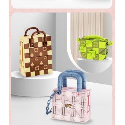 FORANGE FC8284 8284 non  TÚI XÁCH THỜI TRANG 6 KIỂU DÁNG bộ đồ chơi xếp lắp ráp ghép mô hình 642 khối