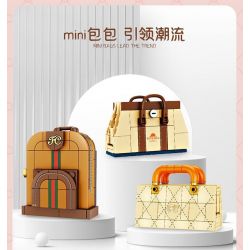 FORANGE FC8284 8284 non  TÚI XÁCH THỜI TRANG 6 KIỂU DÁNG bộ đồ chơi xếp lắp ráp ghép mô hình 642 khối