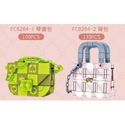 FORANGE FC8284 8284 non  TÚI XÁCH THỜI TRANG 6 KIỂU DÁNG bộ đồ chơi xếp lắp ráp ghép mô hình 642 khối