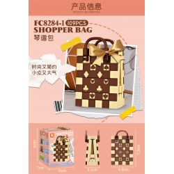 FORANGE FC8284 8284 non  TÚI XÁCH THỜI TRANG 6 KIỂU DÁNG bộ đồ chơi xếp lắp ráp ghép mô hình 642 khối