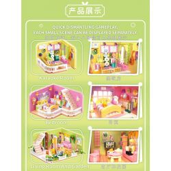 ZHEGAO 612016 non  NGÔI NHÀ ẤM CÚNG bộ đồ chơi xếp lắp ráp ghép mô hình Girl WARM HOME Con Gái 1375 khối