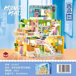 ZHEGAO 612017 non  TRUNG TÂM MUA SẮM MENNGLE bộ đồ chơi xếp lắp ráp ghép mô hình Girl MENGLE MALL Con Gái 1432 khối