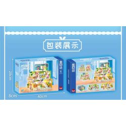 ZHEGAO 612017 non  TRUNG TÂM MUA SẮM MENNGLE bộ đồ chơi xếp lắp ráp ghép mô hình Girl MENGLE MALL Con Gái 1432 khối